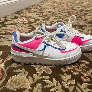 Pink & Blue Nikes